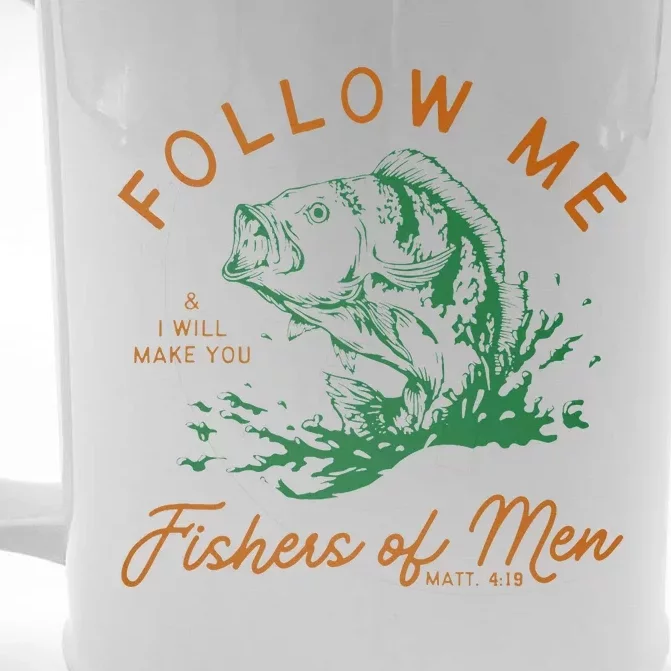 Follow Me And I Will Make You Fishers Front & Back Beer Stein