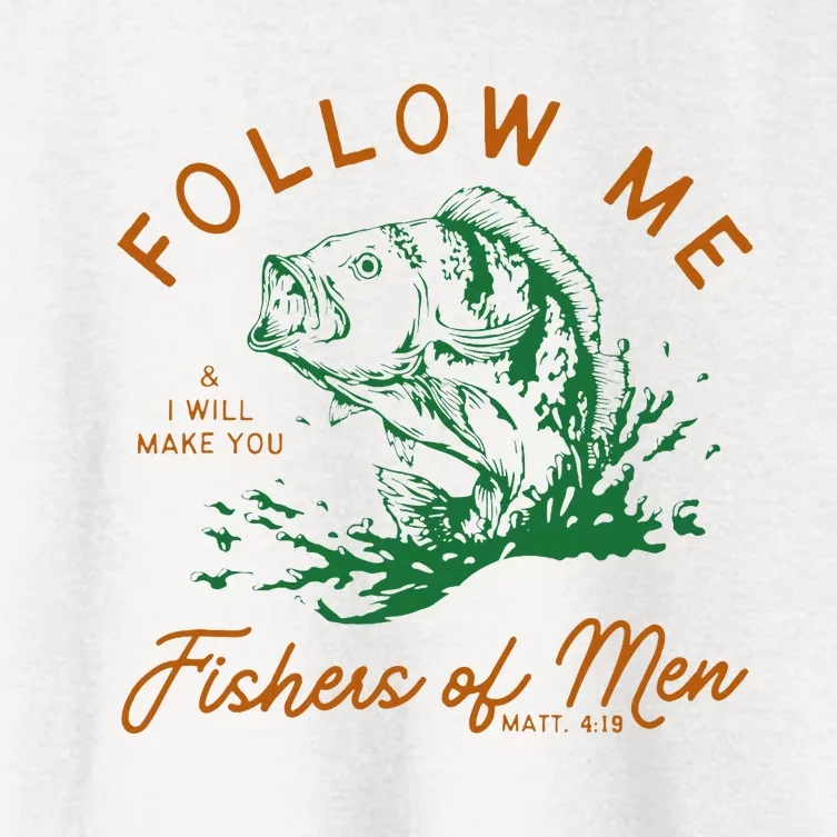 Follow Me And I Will Make You Fishers Women's Crop Top Tee