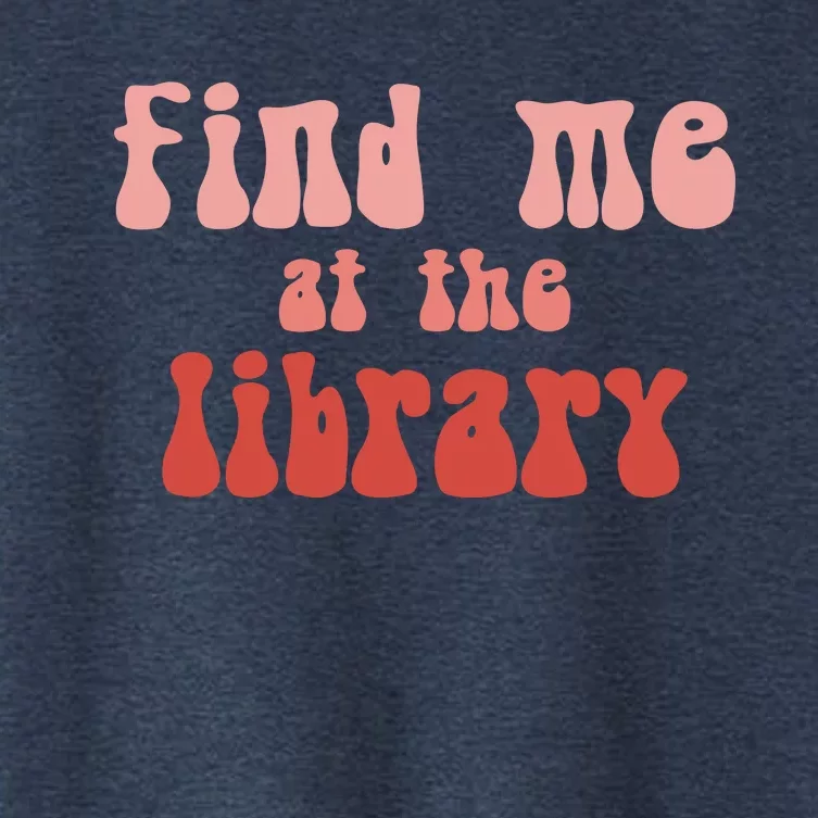 Find Me At The Library Women's Crop Top Tee