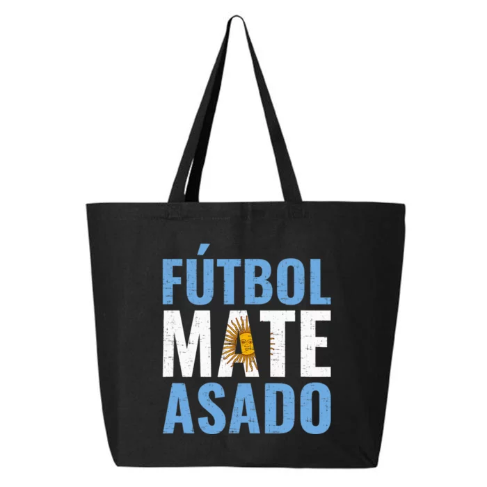 Futbol Mate Asado, Argentina 25L Jumbo Tote