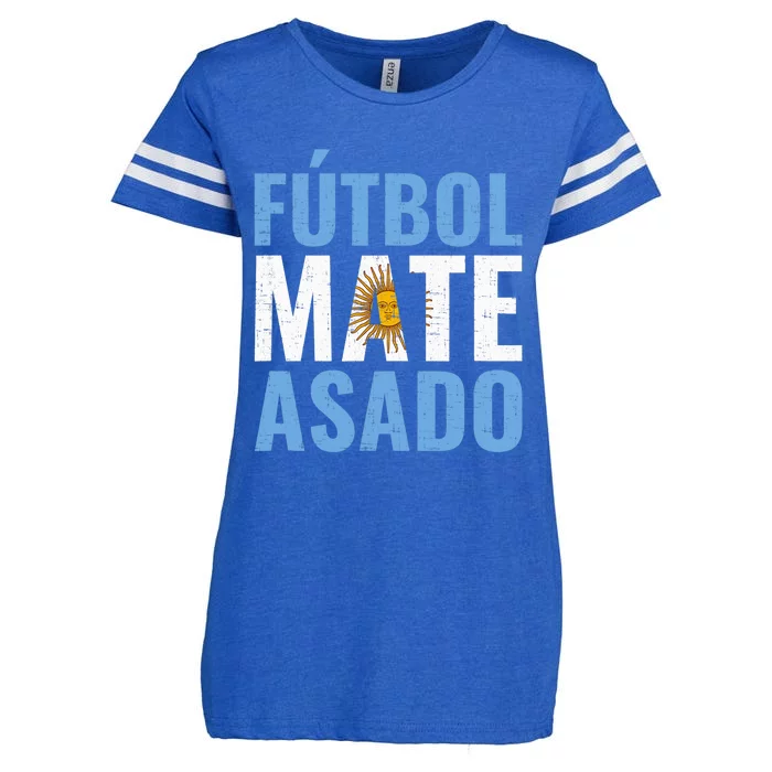 Futbol Mate Asado, Argentina Enza Ladies Jersey Football T-Shirt