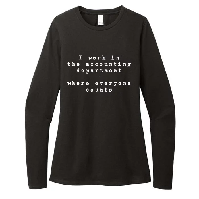 Funny Meme Accounting Bookkeeper CPA Certified Accountant Womens CVC Long Sleeve Shirt