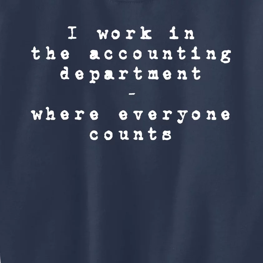 Funny Meme Accounting Bookkeeper CPA Certified Accountant Kids Sweatshirt