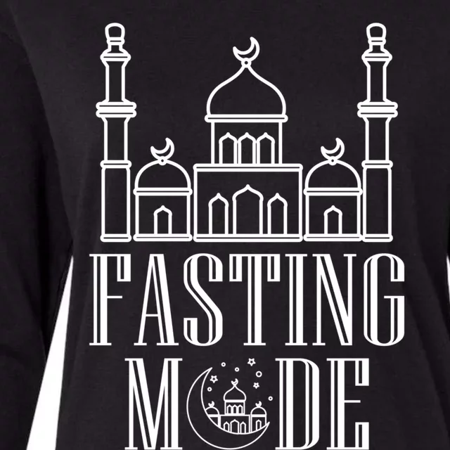 Fasting Mode Allah Religion Mosque Ramadan Koran Islam Great Gift Womens Cotton Relaxed Long Sleeve T-Shirt