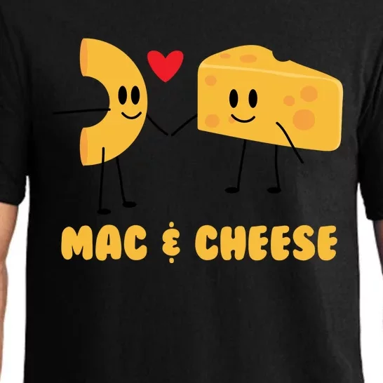 Funny Mac And Cheese Love Food Gift Cool Gift Cute Veggie Gift Tee Pajama Set