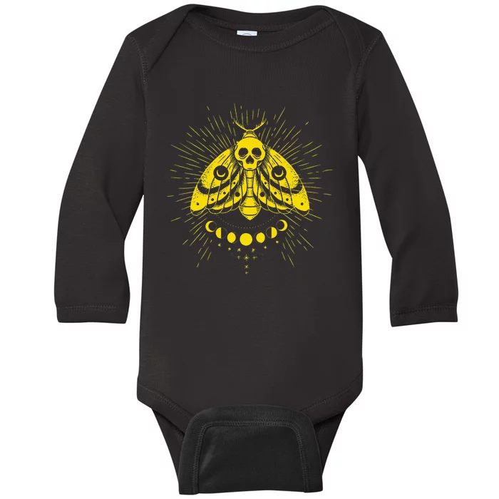 Full Moon Astrology Astronomy Eclipse Moon Phase Baby Long Sleeve Bodysuit