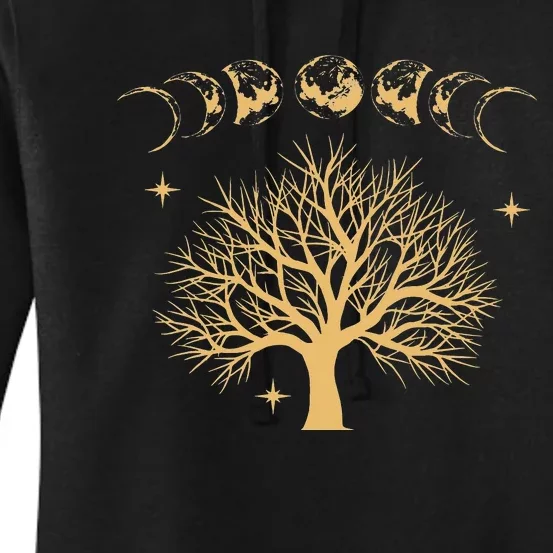 Full Moon Astrology Astronomy Eclipse Moon Phase Women's Pullover Hoodie