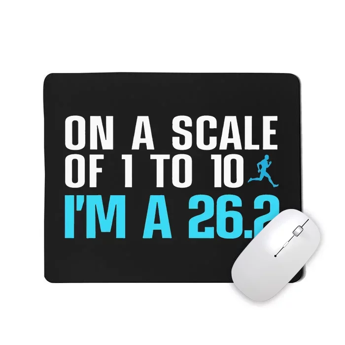 Funny Marathon Art Marathon Finisher 26.2 Running Mousepad