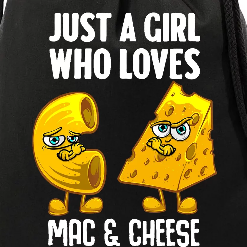 Funny Mac And Cheese Design For Girl Wo Macaroni Cheese Drawstring Bag