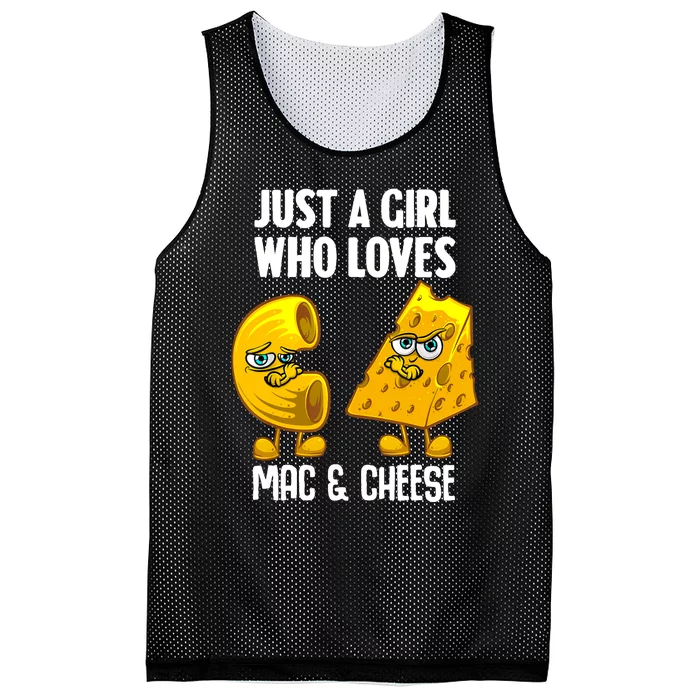 Funny Mac And Cheese Design For Girl Wo Macaroni Cheese Mesh Reversible Basketball Jersey Tank