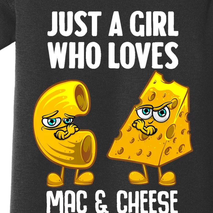 Funny Mac And Cheese Design For Girl Wo Macaroni Cheese Baby Bodysuit