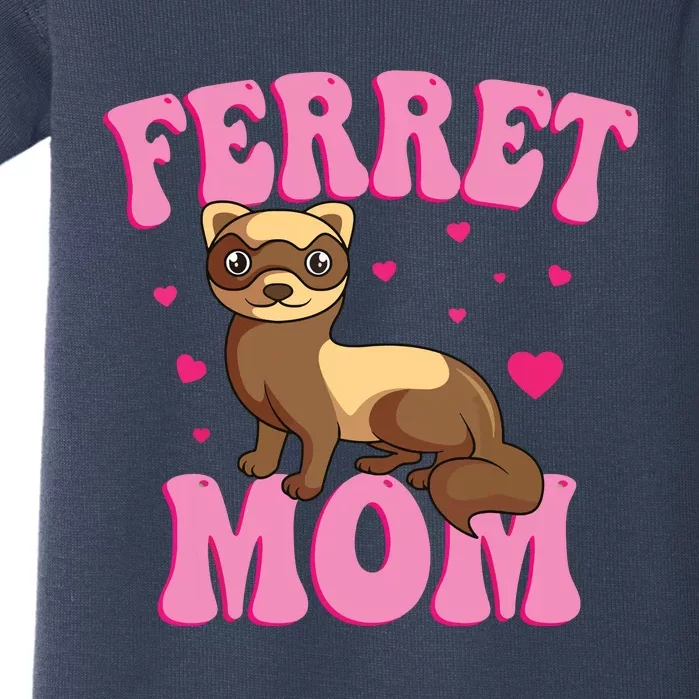 Ferret Mom Animal Lover Mothers Day Baby Bodysuit