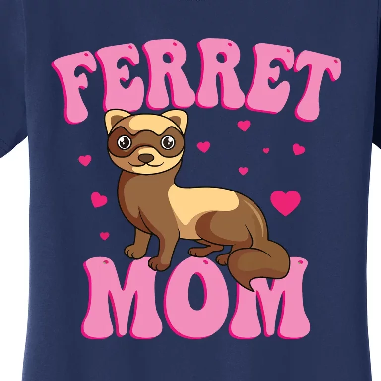 Ferret Mom Animal Lover Mothers Day Women's T-Shirt