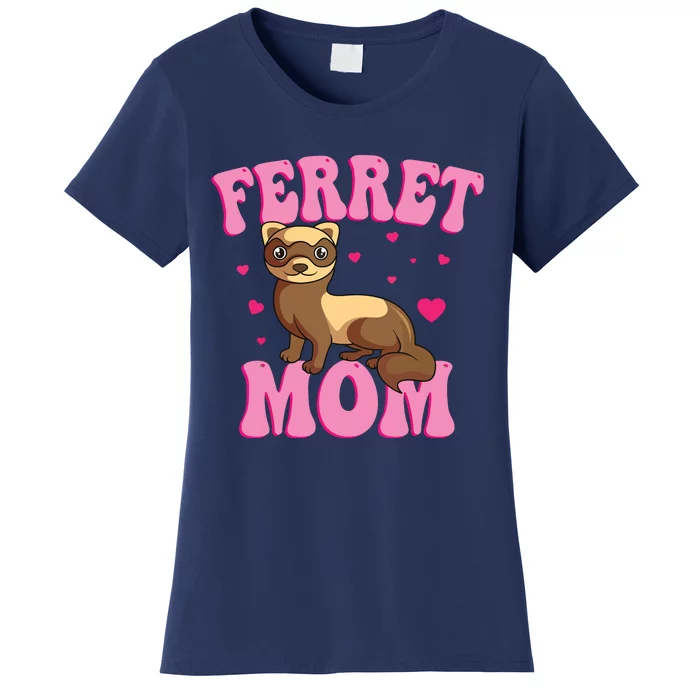 Ferret Mom Animal Lover Mothers Day Women's T-Shirt