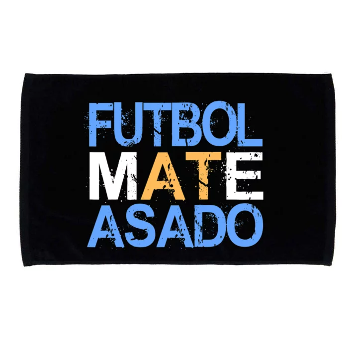 Futbol Mate Asado Funny Argentinian Pride Gift Microfiber Hand Towel