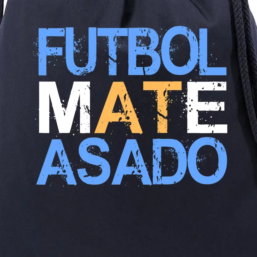 Futbol Mate Asado Funny Argentinian Pride Gift Drawstring Bag