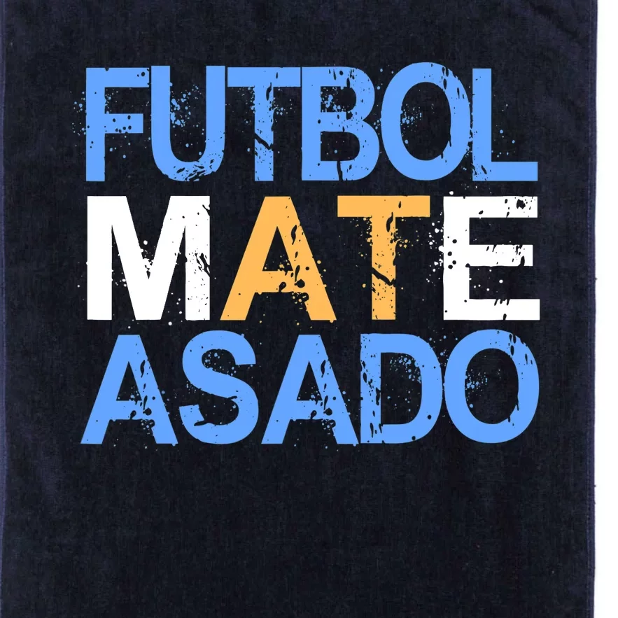 Futbol Mate Asado Funny Argentinian Pride Gift Platinum Collection Golf Towel