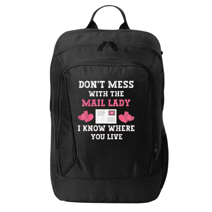 Funny Mailwoman Art For Postal Worker Mail Carrier City Backpack