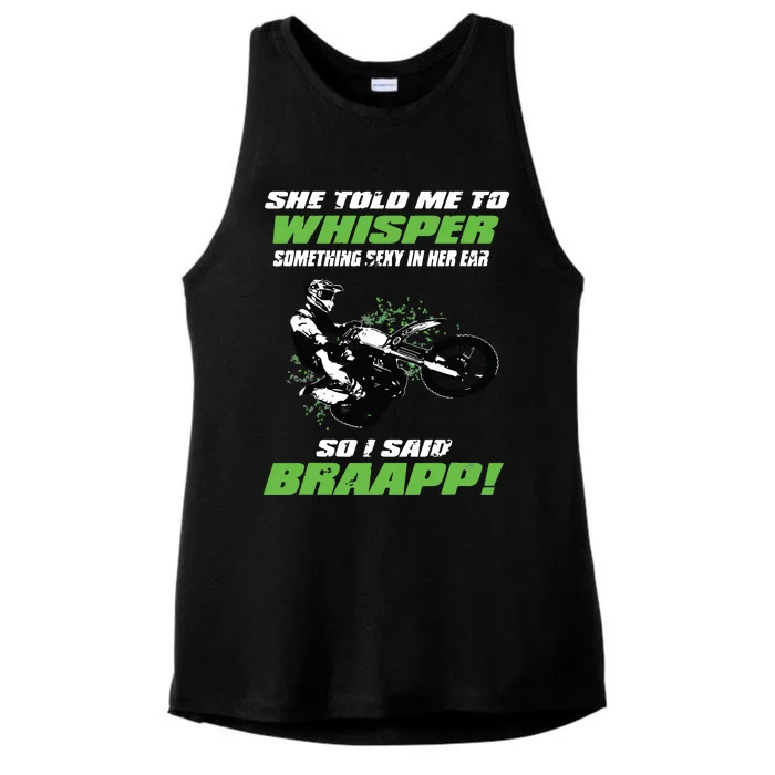 Funny Motocross And Supercross 2 Stoke Gift Ladies Tri-Blend Wicking Tank