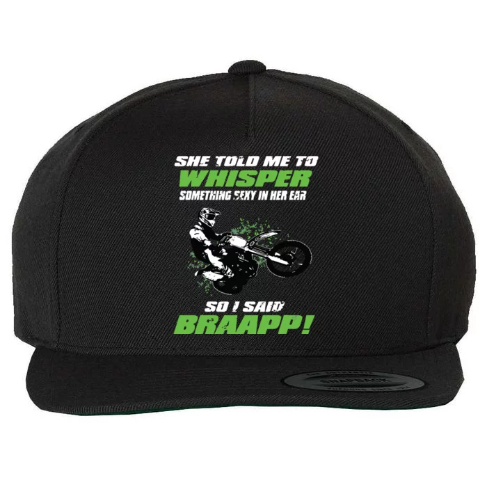 Funny Motocross And Supercross 2 Stoke Gift Wool Snapback Cap