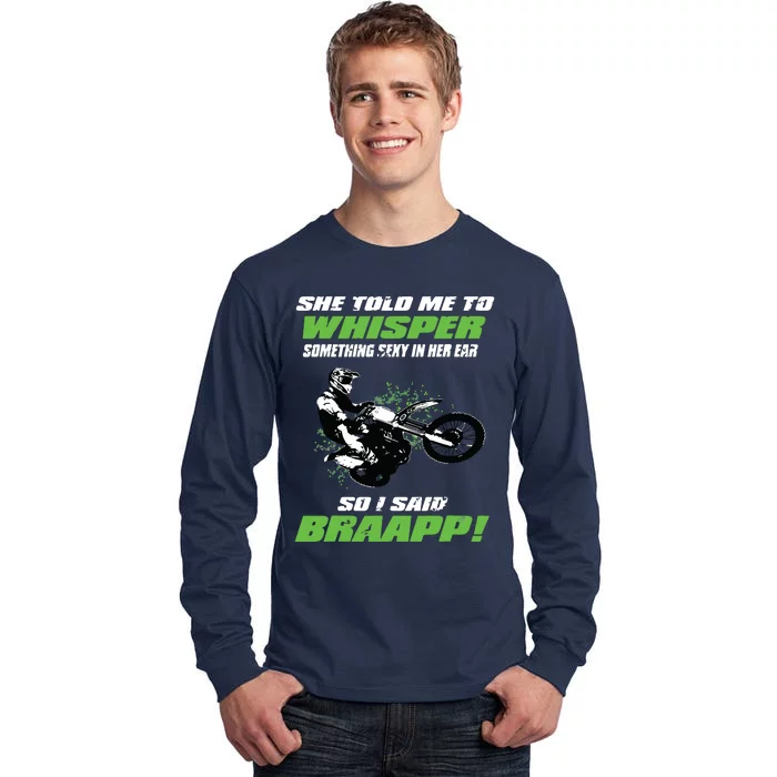 Funny Motocross And Supercross 2 Stoke Gift Tall Long Sleeve T-Shirt