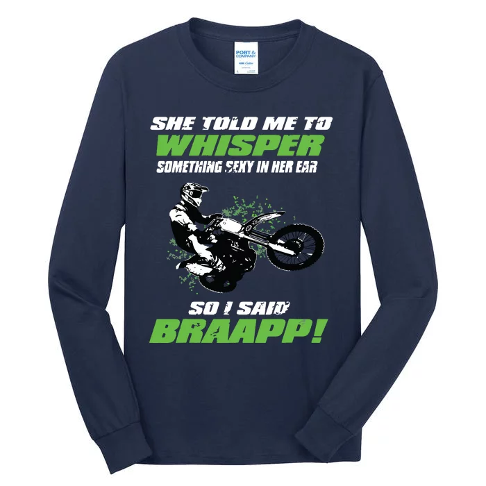 Funny Motocross And Supercross 2 Stoke Gift Tall Long Sleeve T-Shirt