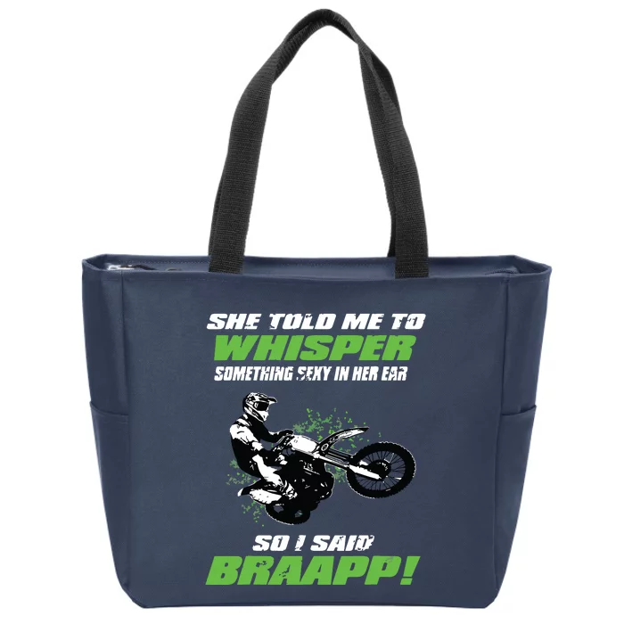 Funny Motocross And Supercross 2 Stoke Gift Zip Tote Bag