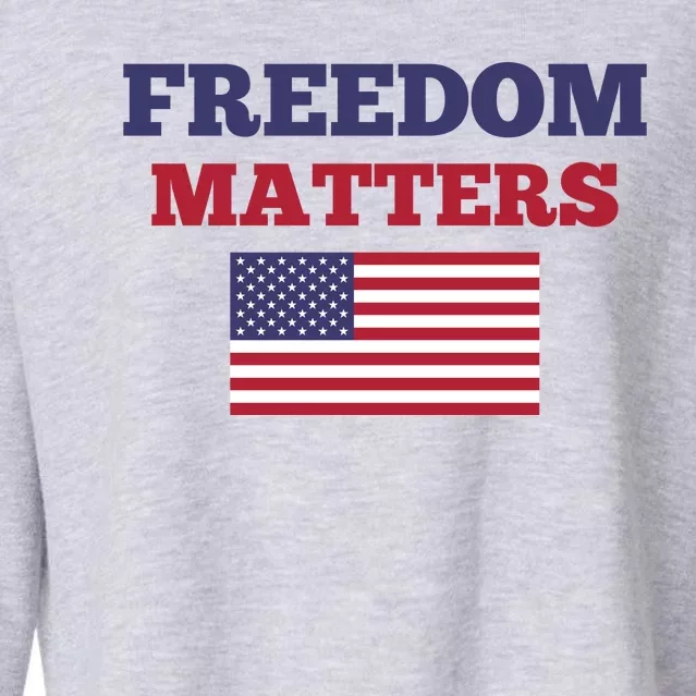 Freedom Matters Cropped Pullover Crew