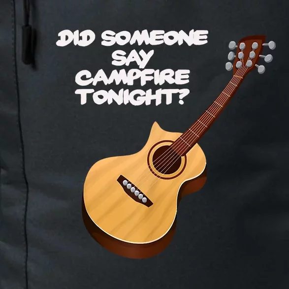 Funny Music Acoustic Guitar Campfire Daily Commute Backpack