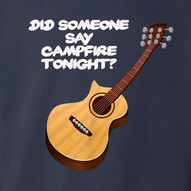 Funny Music Acoustic Guitar Campfire Toddler Hoodie