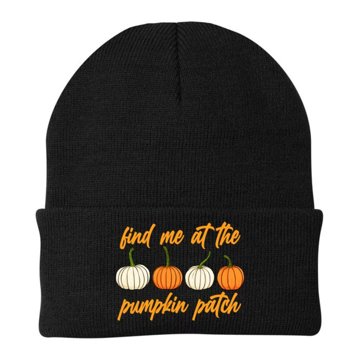 Find Me At The Pumpkin Patch Cute Knit Cap Winter Beanie