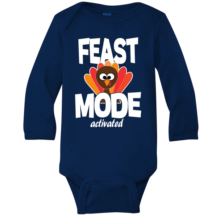 Fast Mode Activated Thanksgiving Baby Long Sleeve Bodysuit