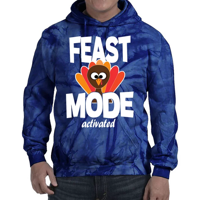 Fast Mode Activated Thanksgiving Tie Dye Hoodie