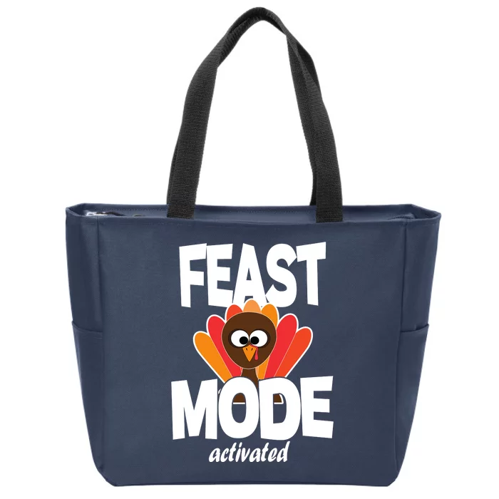 Fast Mode Activated Thanksgiving Zip Tote Bag