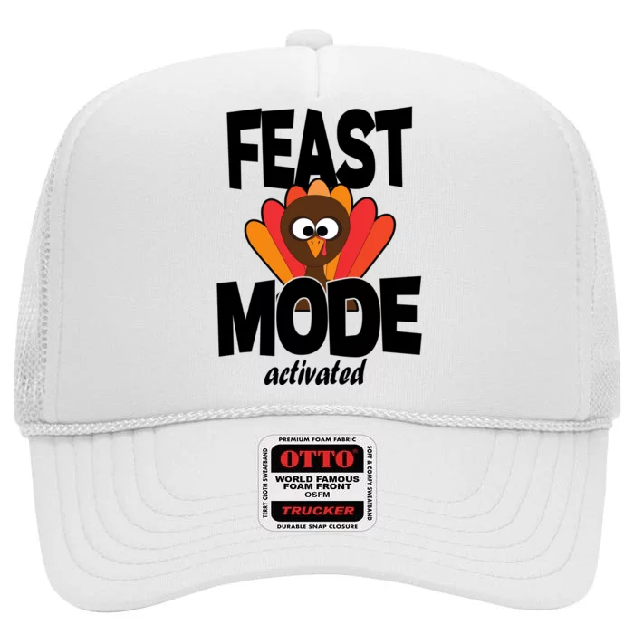 Fast Mode Activated Thanksgiving High Crown Mesh Trucker Hat