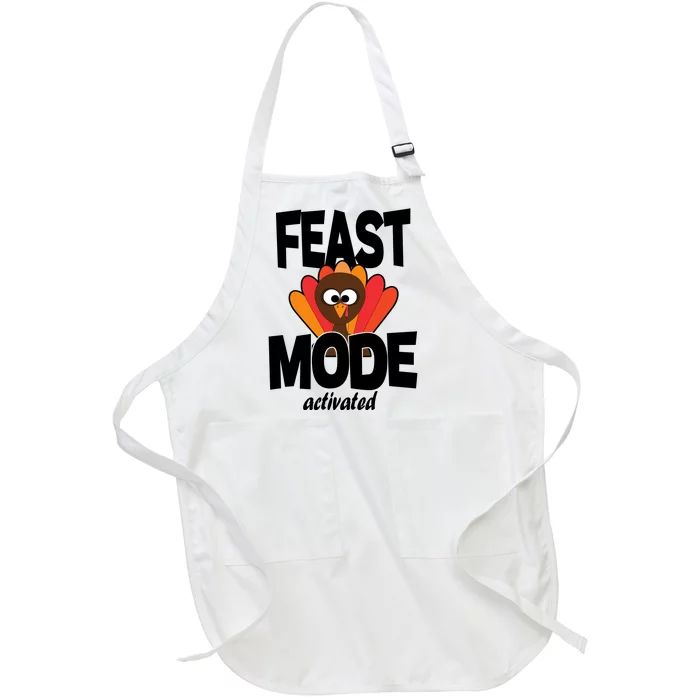 Fast Mode Activated Thanksgiving Full-Length Apron With Pocket