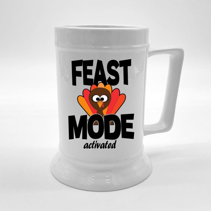 Fast Mode Activated Thanksgiving Front & Back Beer Stein