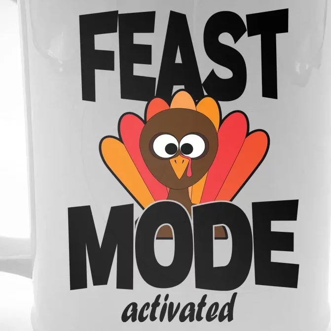 Fast Mode Activated Thanksgiving Front & Back Beer Stein