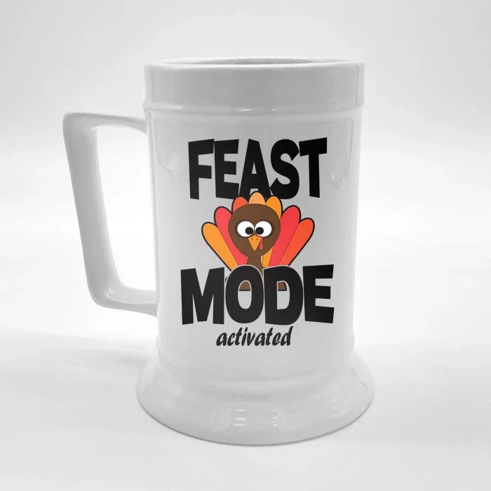 Fast Mode Activated Thanksgiving Front & Back Beer Stein