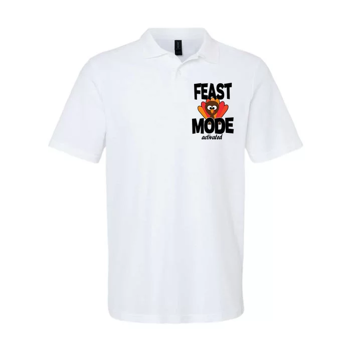 Fast Mode Activated Thanksgiving Softstyle Adult Sport Polo