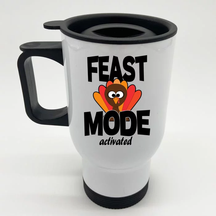 Fast Mode Activated Thanksgiving Front & Back Stainless Steel Travel Mug