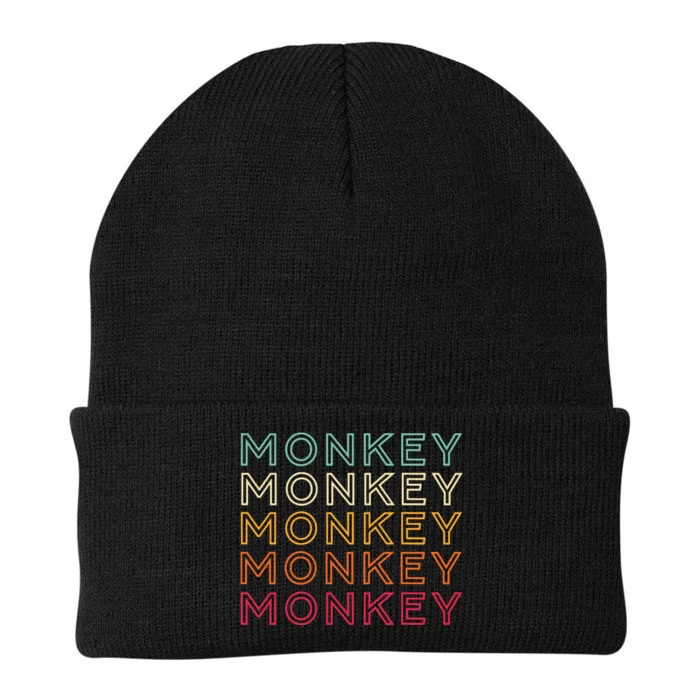 Funny Monkey Ape Gorilla Retro Monkey Knit Cap Winter Beanie