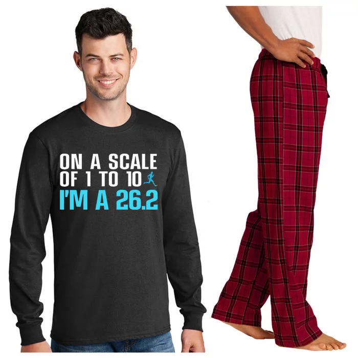 Funny Marathon Art Marathon Finisher 26.2 Running Long Sleeve Pajama Set