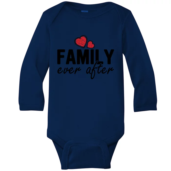 Family Matching Adoption Dad Mom Family Ever After Gift Baby Long Sleeve Bodysuit