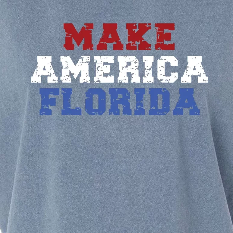 Funny Make America Florida Desantis 2024 Election Sarcastic Garment-Dyed Women's Muscle Tee