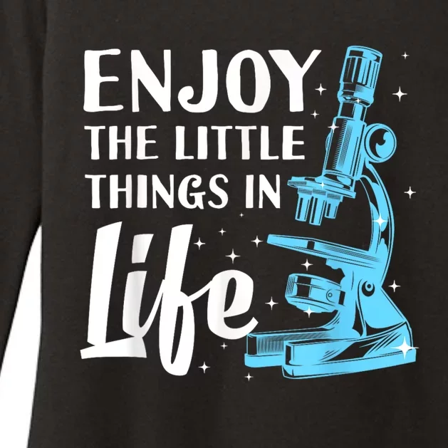 Funny Microscope Art For Women Biology Nerd Science Lab Womens CVC Long Sleeve Shirt