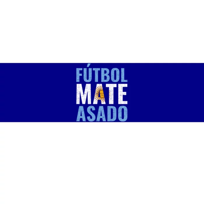 Futbol Mate Asado Argentina Cute Gift Bumper Sticker