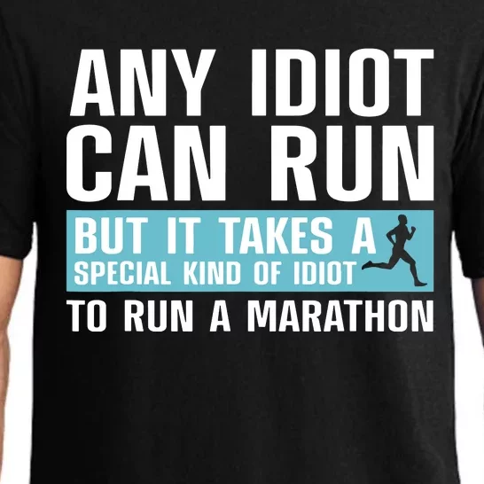 Funny Marathon Art For Men Women Marathoner Running Finisher Pajama Set