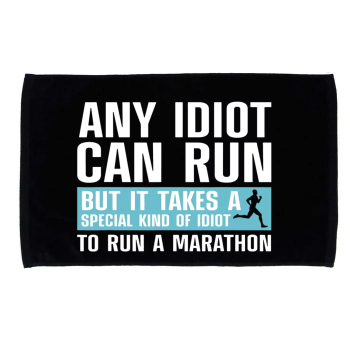 Funny Marathon Art For Men Women Marathoner Running Finisher Microfiber Hand Towel