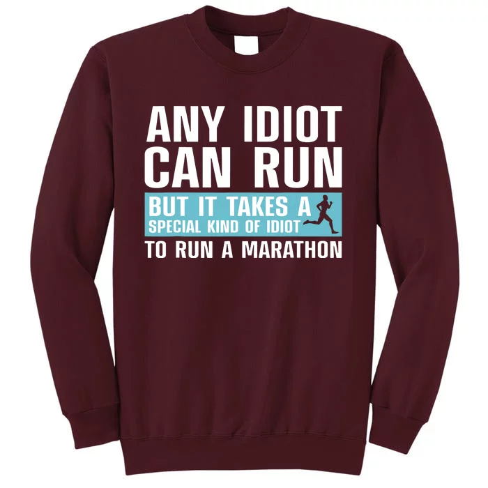 Funny Marathon Art For Men Women Marathoner Running Finisher Tall Sweatshirt